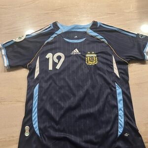 2006 Argentina Away Jersey - #19 Messi
